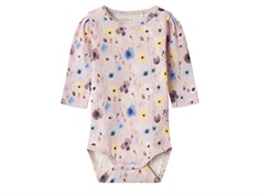 Name It winsome orchid floral bodysuit